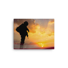 Load image into Gallery viewer, Soldier Flag Overlay - Canvas