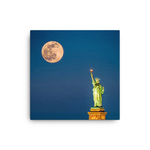 Load image into Gallery viewer, Statue of Liberty Moon - Canvas
