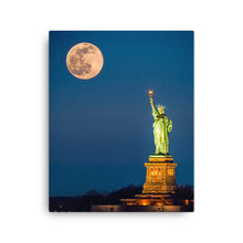 Load image into Gallery viewer, Statue of Liberty Moon - Canvas