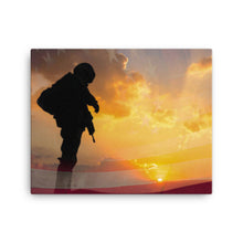 Load image into Gallery viewer, Soldier Flag Overlay - Canvas