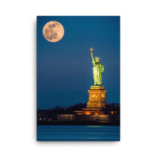 Load image into Gallery viewer, Statue of Liberty Moon - Canvas
