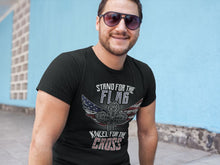 Load image into Gallery viewer, Stand For The Flag Kneel For The Cross - T-Shirt