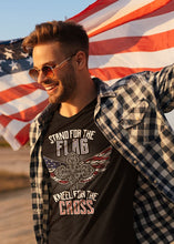 Load image into Gallery viewer, Stand For The Flag Kneel For The Cross - T-Shirt