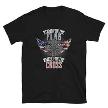 Load image into Gallery viewer, Stand For The Flag Kneel For The Cross - T-Shirt