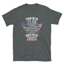 Load image into Gallery viewer, Stand For The Flag Kneel For The Cross - T-Shirt
