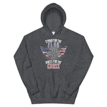Load image into Gallery viewer, Stand For The Flag Kneel For The Cross - Hoodie
