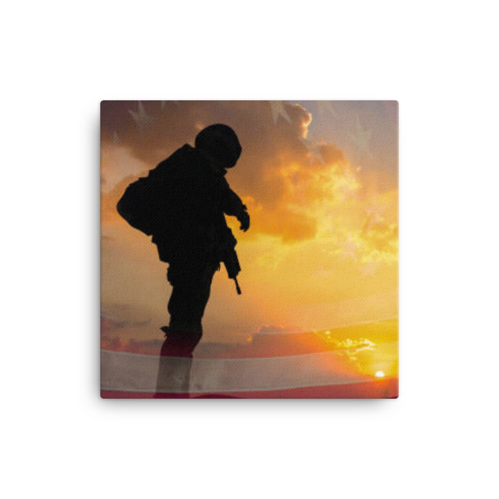 Soldier Flag Overlay - Canvas